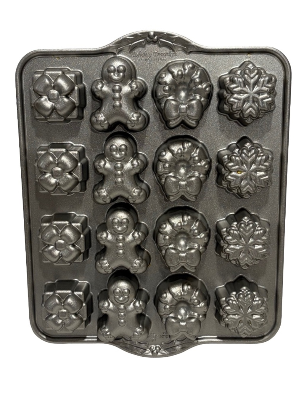 NORDIC WARE USA Holiday TeaCakes Baking Tray Mold 3 Cup 12x9 Christmas